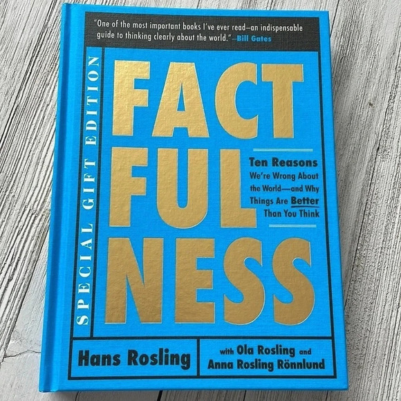 📕“FactFulness” Special Gift Edition Book by Hans Rosling - Picture 2 of 4